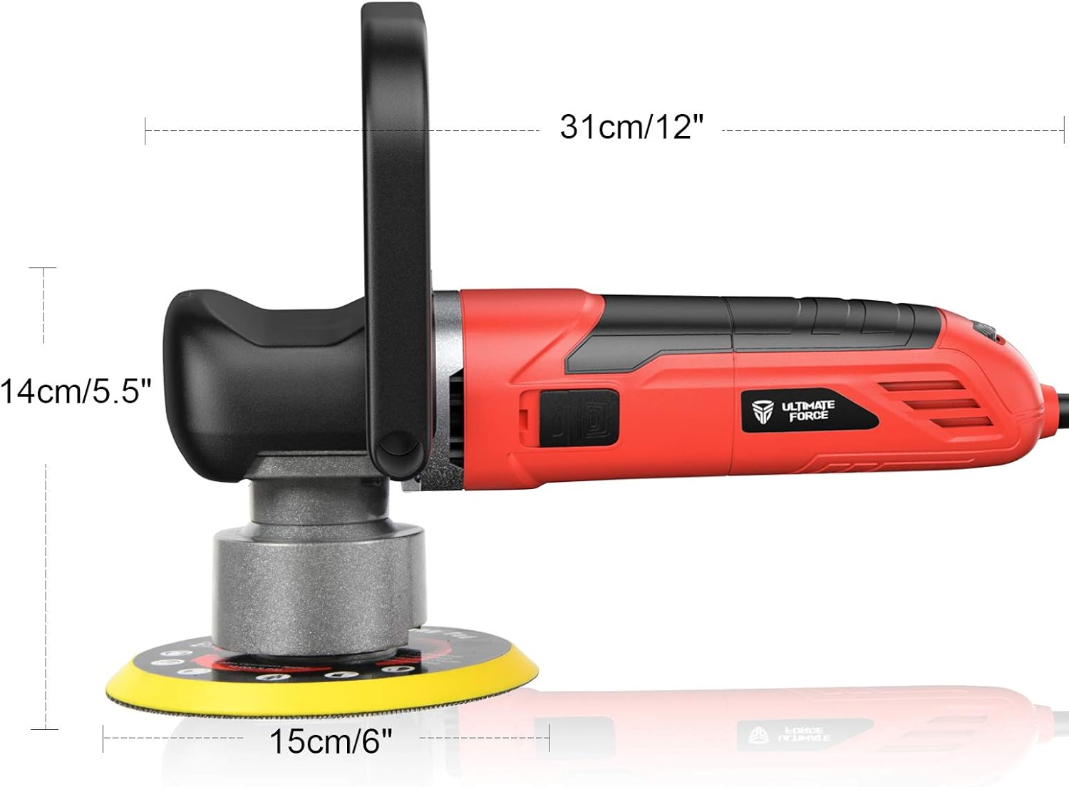 Goplus Car Buffer Polisher, 6 Inches Dual Action Random Orbital Polisher w/ 6 Variable Speeds for Car Polishing, Sanding, Waxing Pack of 2
