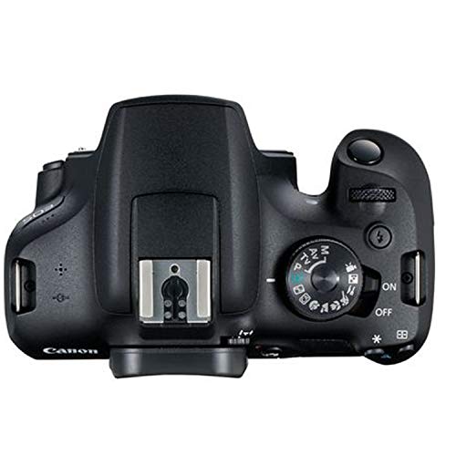 Canon EOS 2000D / Rebel T7 DSLR Camera w/EF-S 18-55mm F/3.5-5.6 Zoom Lens + 64GB Memory, LED Video Light, Case, Gripster Tripod, and More (Essential Bundle) (Renewed)