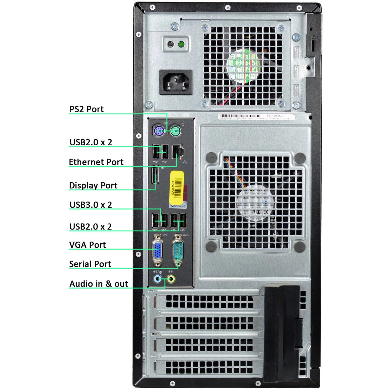 Restored Dell Desktop Tower Computer PC Intel Core i5 Processor 16GB Ram 128GB SSD + 2TB HDD Bto KB & Mouse, WiFi + Bluetooth Adapter DVD Windows 10 Pro (Refurbished)