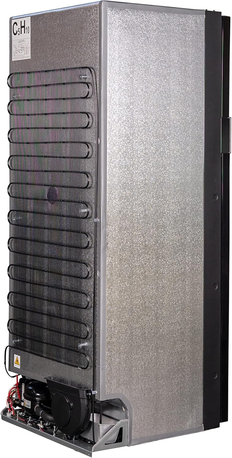 12V/DC Refrigerator Freezer 10cf Stainless for RV BOAT OFF-GRID 2 Doors