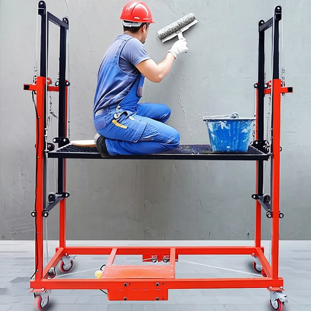 Foldable Electric Lift Scaffolding (Load 1000Kg)