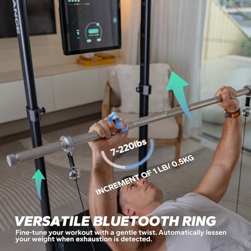 Gym Monster Smart Home Gym, Multifunctional Strength Training Machine, Smith Machine Power Cage Workout Station, Squat Rack Cable Machine, Full Body Fitness Equipment for Home Workout