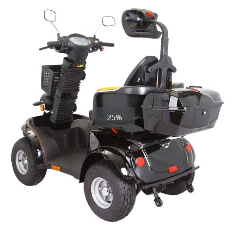 4 Wheels 3-Speed Electric Mobility,Mobility Recreational Travel Scooter with 1000w high powermobility Scooters for Adults,for Seniors and Adults (black)