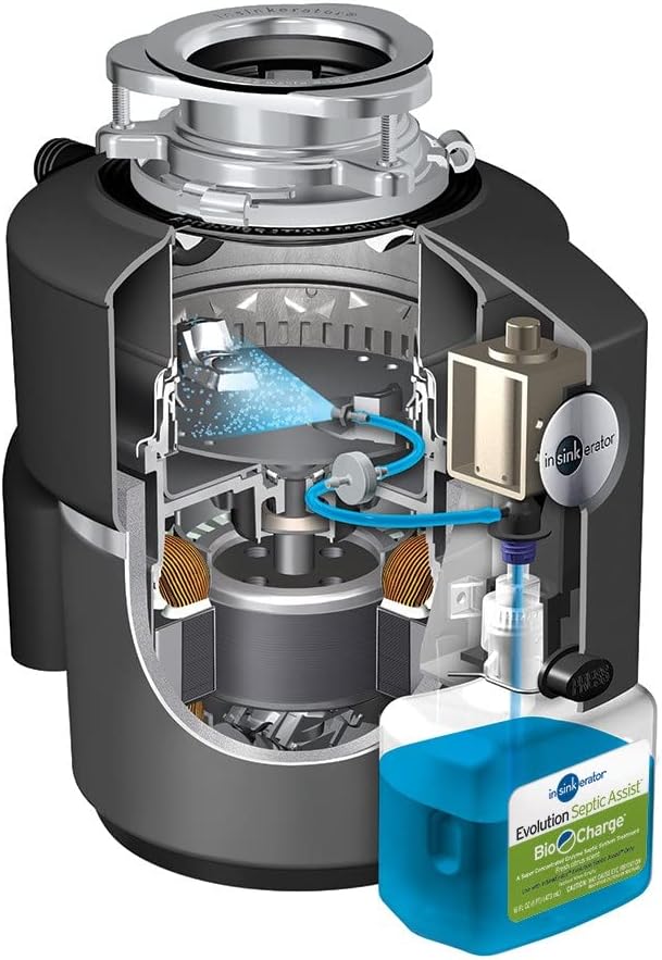 InSinkErator Evolution Septic Assist 3/4 HP Household Garbage Disposal