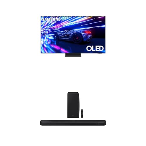 SAMSUNG 77-Inch Class OLED 4K S95D Series HDR Pro Smart TV w/Dolby Atmos, Object Tracking Sound+, Motion Xcelerator, Real Depth Enhancer, 4K AI Upscaling