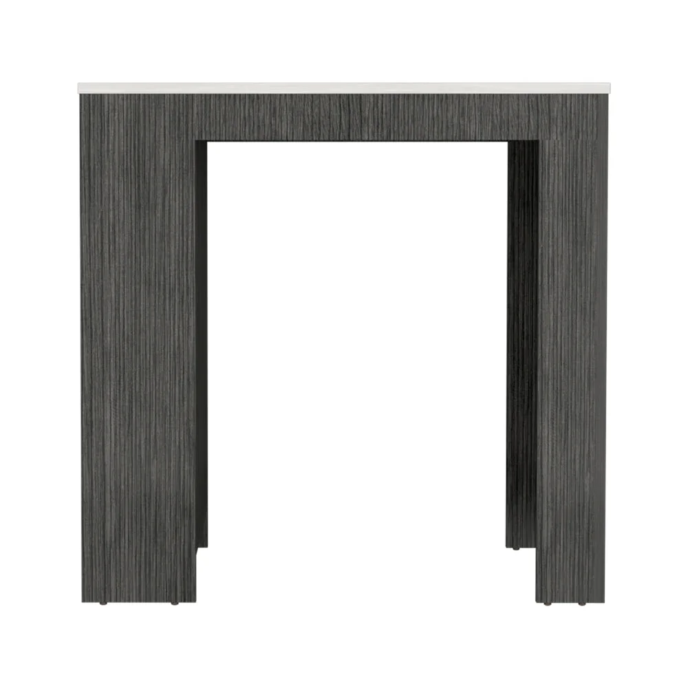We Have Furniture Kitchen Island Doyle,Kitchen Island, Smokey Oak / Ibiza Marble