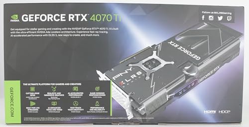 PNY GeForce RTX™ 4070 Ti 12GB Verto Triple Fan Graphics Card DLSS 3