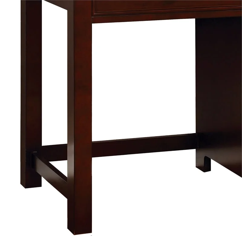 Bowery Hill Transitional Solid Wood Kids Desk in Cherry Finish