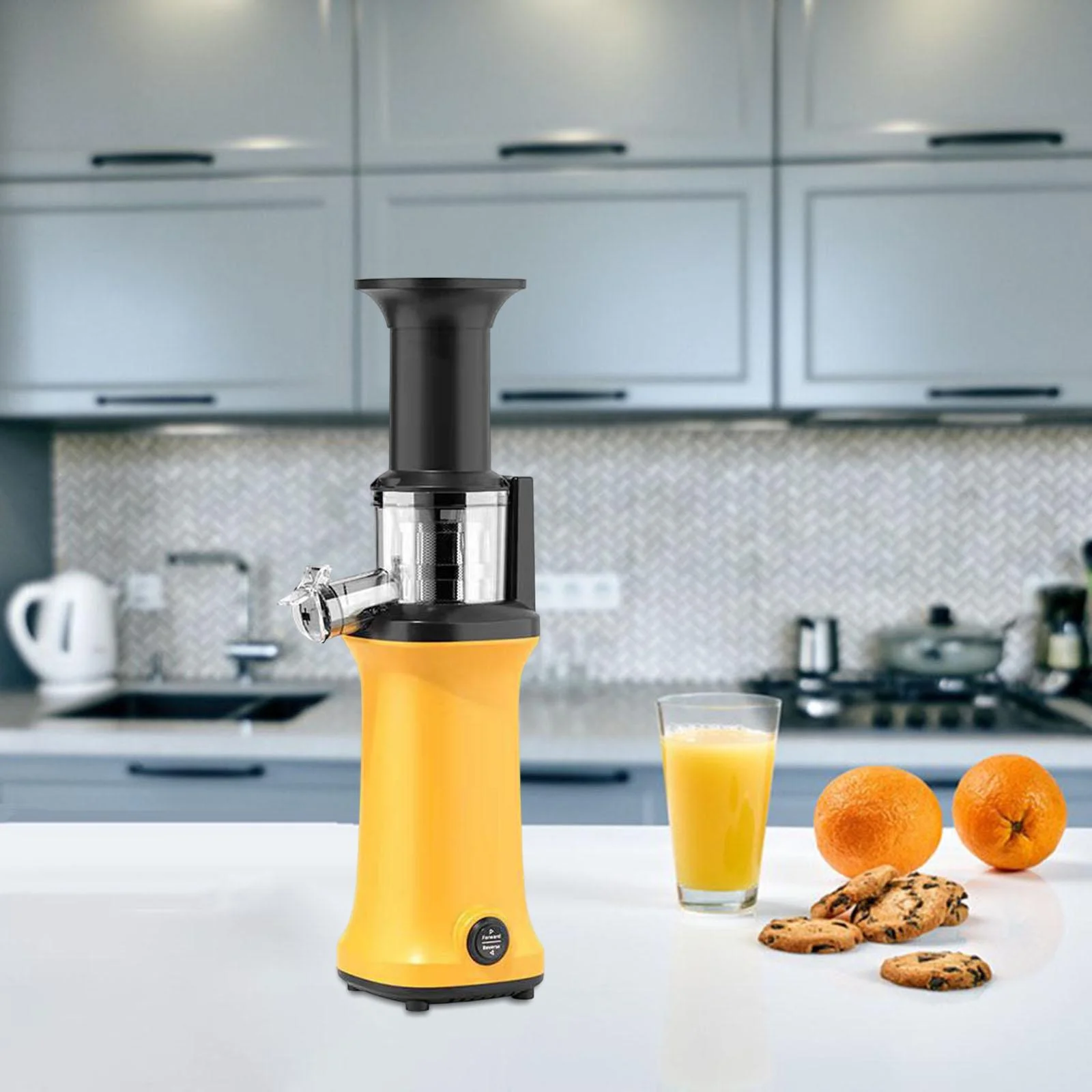 target_home Masticating Juicer 120W Motor Juicer Machine for Fruit and Vegetable Orange