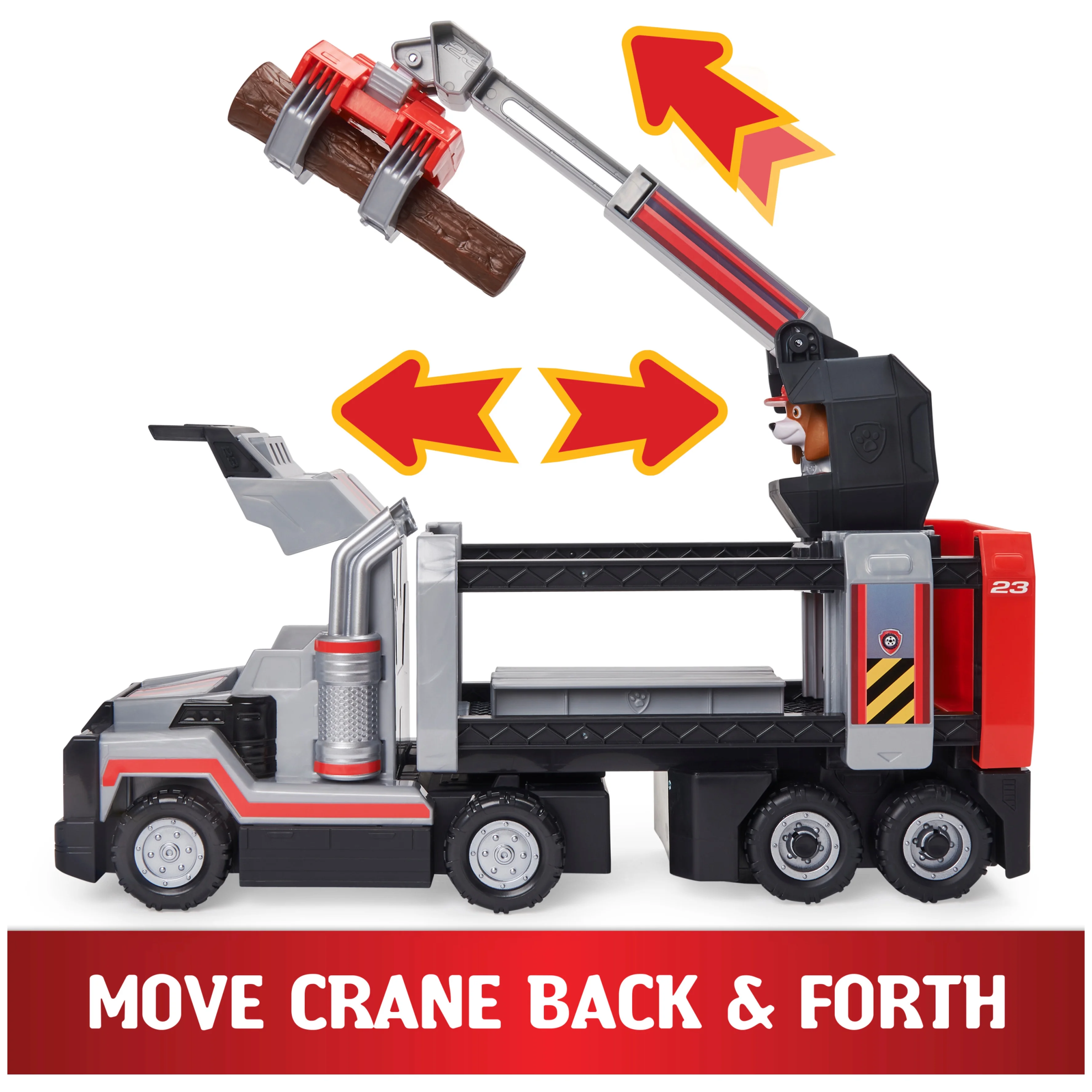 PAW Patrol, Al’s Deluxe Big Truck Toy with Moveable Claw Arm and Accessories