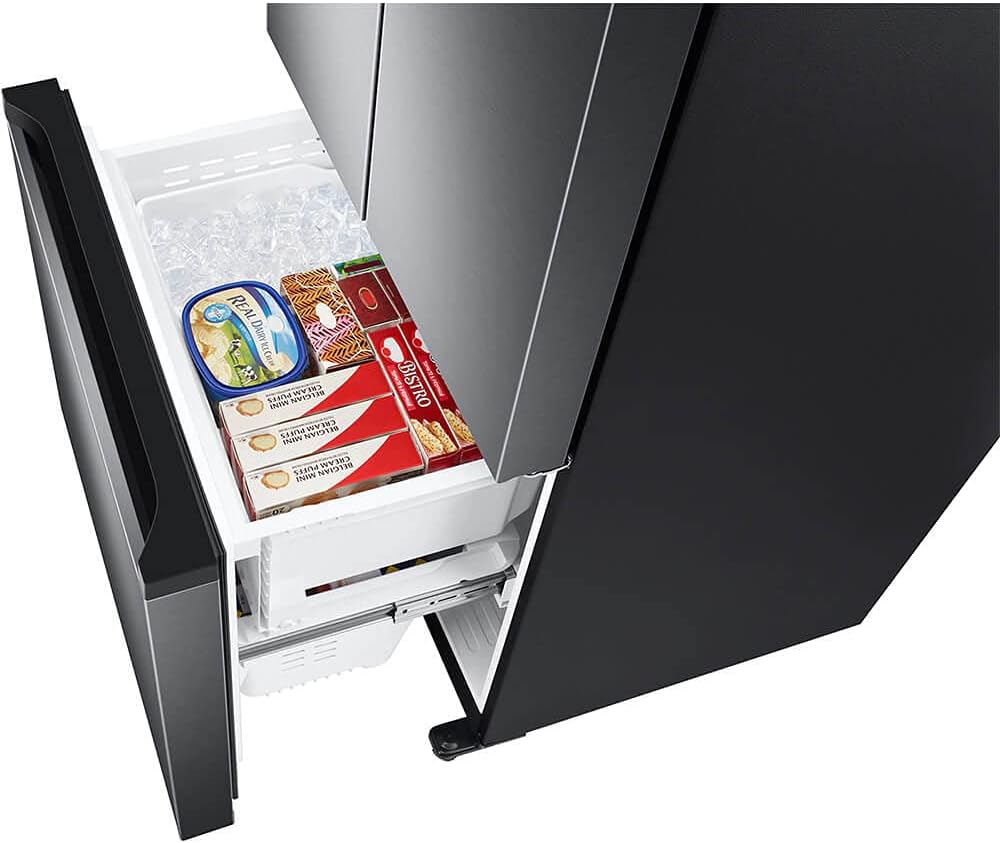 SAMSUNG RF18A5101SG 18 Cu. Ft. Smart Counter Depth French Door Refrigerator - Black Stainless