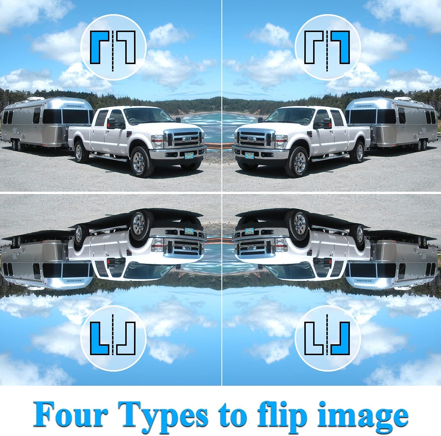 Wireless Backup Camera for RV,Split Screen 7 Inch HD 1080P DVR Monitor Wireless License Plate Backup Camera & Wireless RV Camera Add Up to 4 Cameras LeeKooLuu LK6