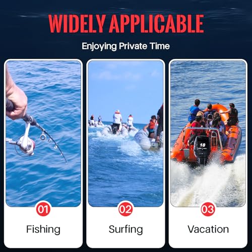 Outboard Motor Boat Motor Kayak Engine Fishing Boat Motor Water Cooling & CDI for Canoes, Dinghies, and Inflatable Boats | US Stock