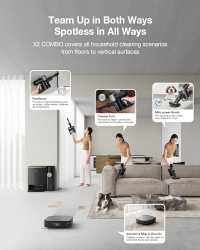 ECOVACS DEEBOT N10 Plus Robot Vacuum and Mop Combo with Auto-Empty Station, Hands-Free Cleaning for 60 Days, 3800Pa Suction, 330mins Max Run-time, Precision Mapping with Lidar & dToF Sensors, White