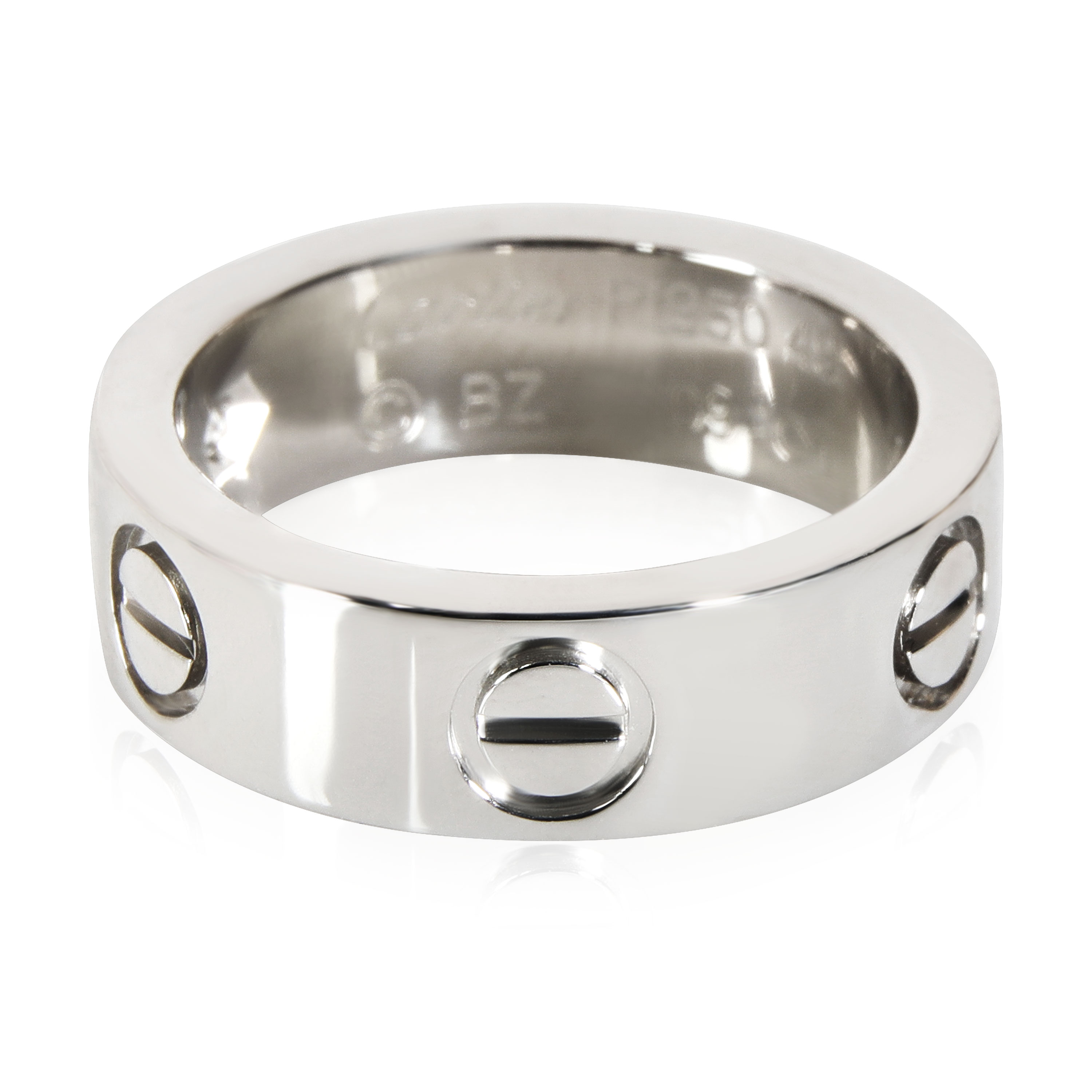 Cartier Love Diamond Ring in Platinum 0.09 CTW Pre-Owned