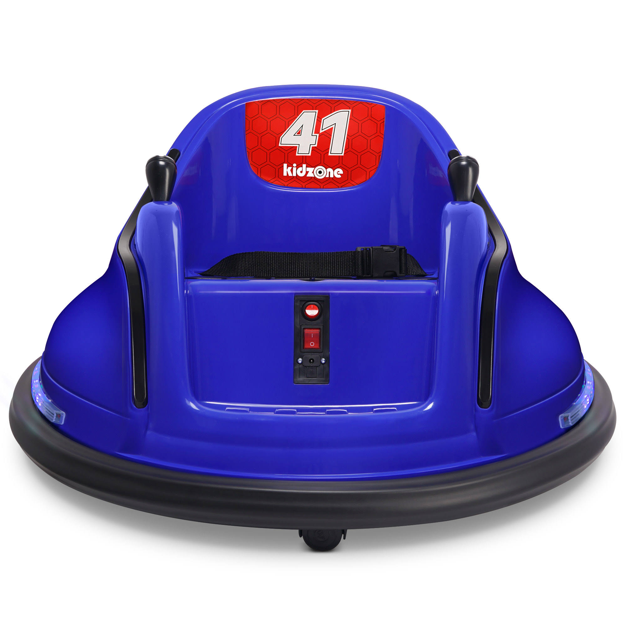 Kidzone Dark Blue Kids Toy Electric Ride on Bumper Car Vehicle Remote Control 360 Spin ASTM-Certified