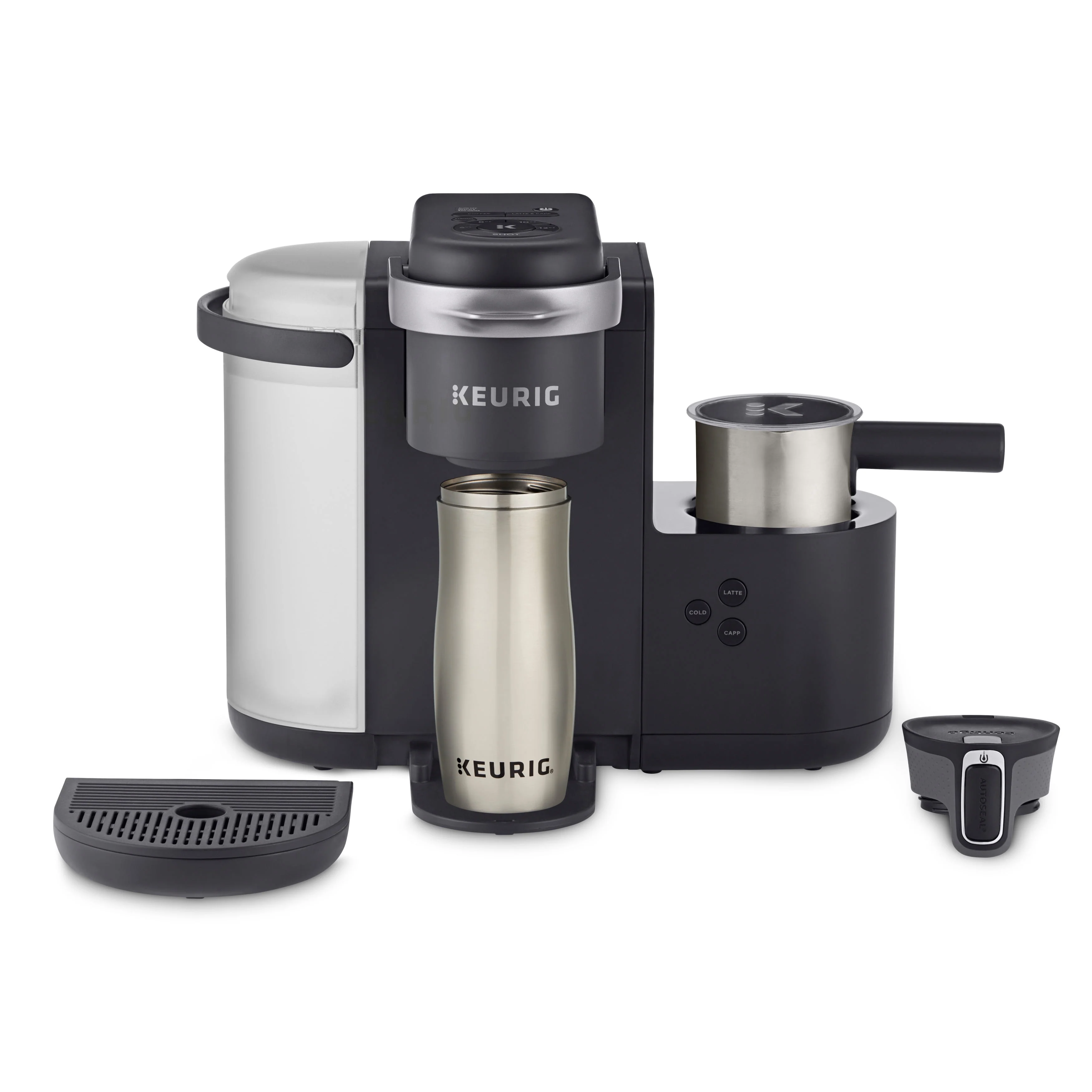 Keurig K-Cafe Single Serve K-Cup Coffee Maker, Latte Maker and Cappuccino Maker, Dark Charcoal