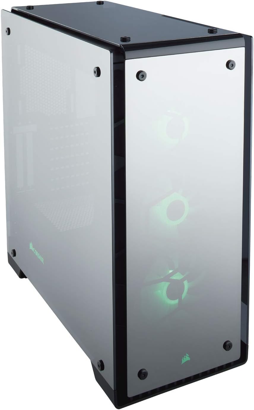 Corsair Crystal 570X RGB Mid-Tower Case, 3 RGB Fans, Tempered Glass - Black