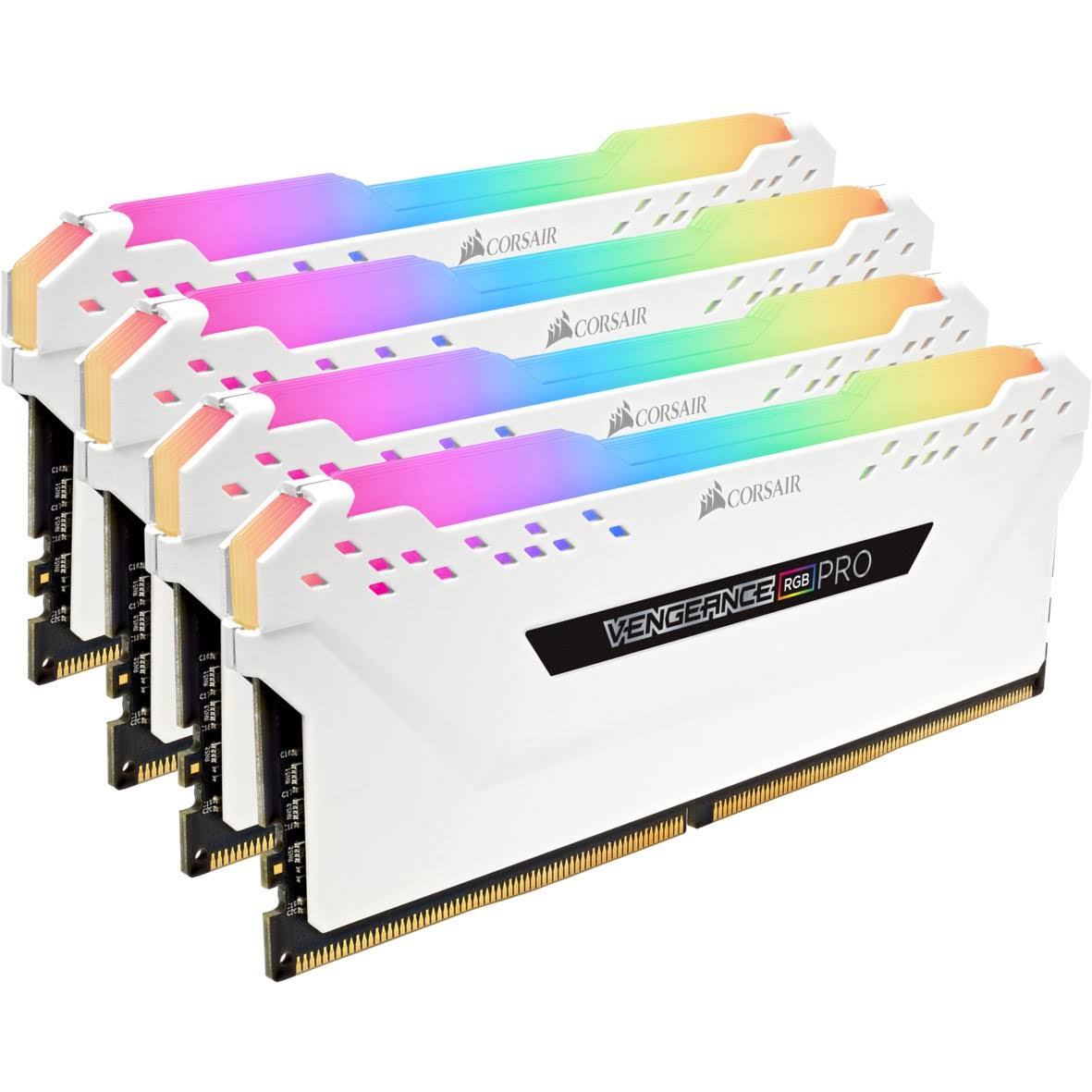 CORSAIR Vengeance RGB PRO 32GB (4x8GB) DDR4 3600MHz C18 LED Desktop Memory - White