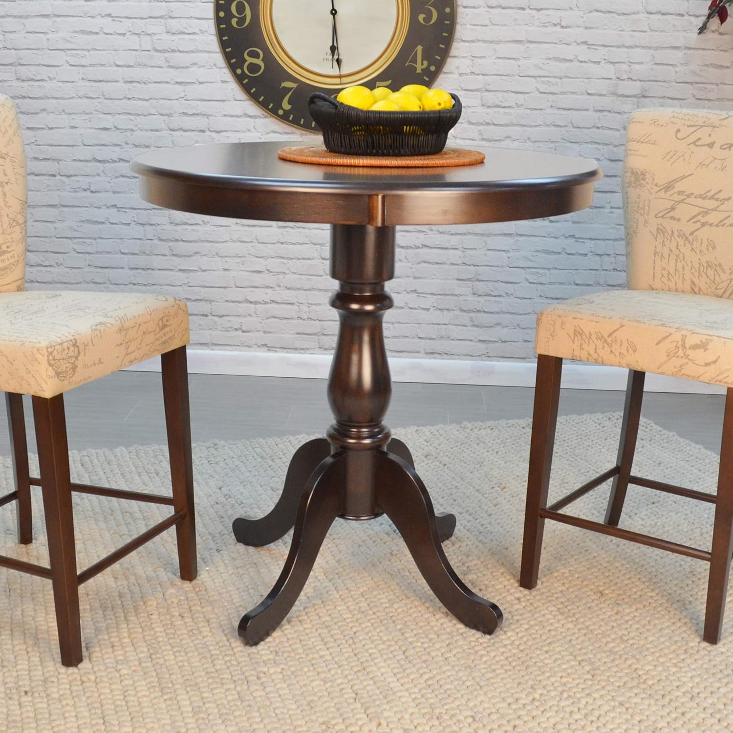 Carolina Chair & Table A3630B-ESP Counter Table, 30 Inch Bar Height, Espresso