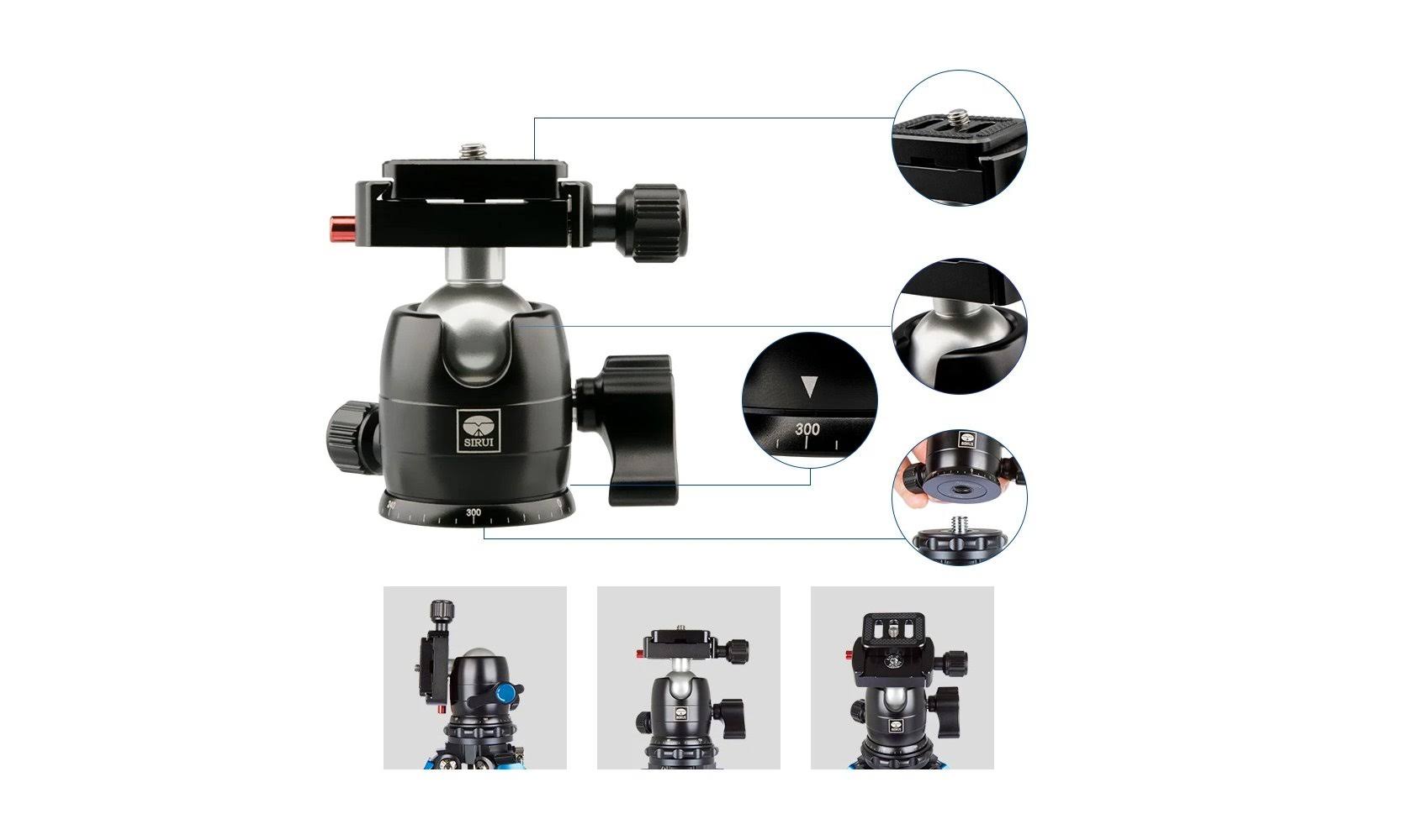 Sirui AM-225 Carbon Fiber Tripod with B-00K Ball Head