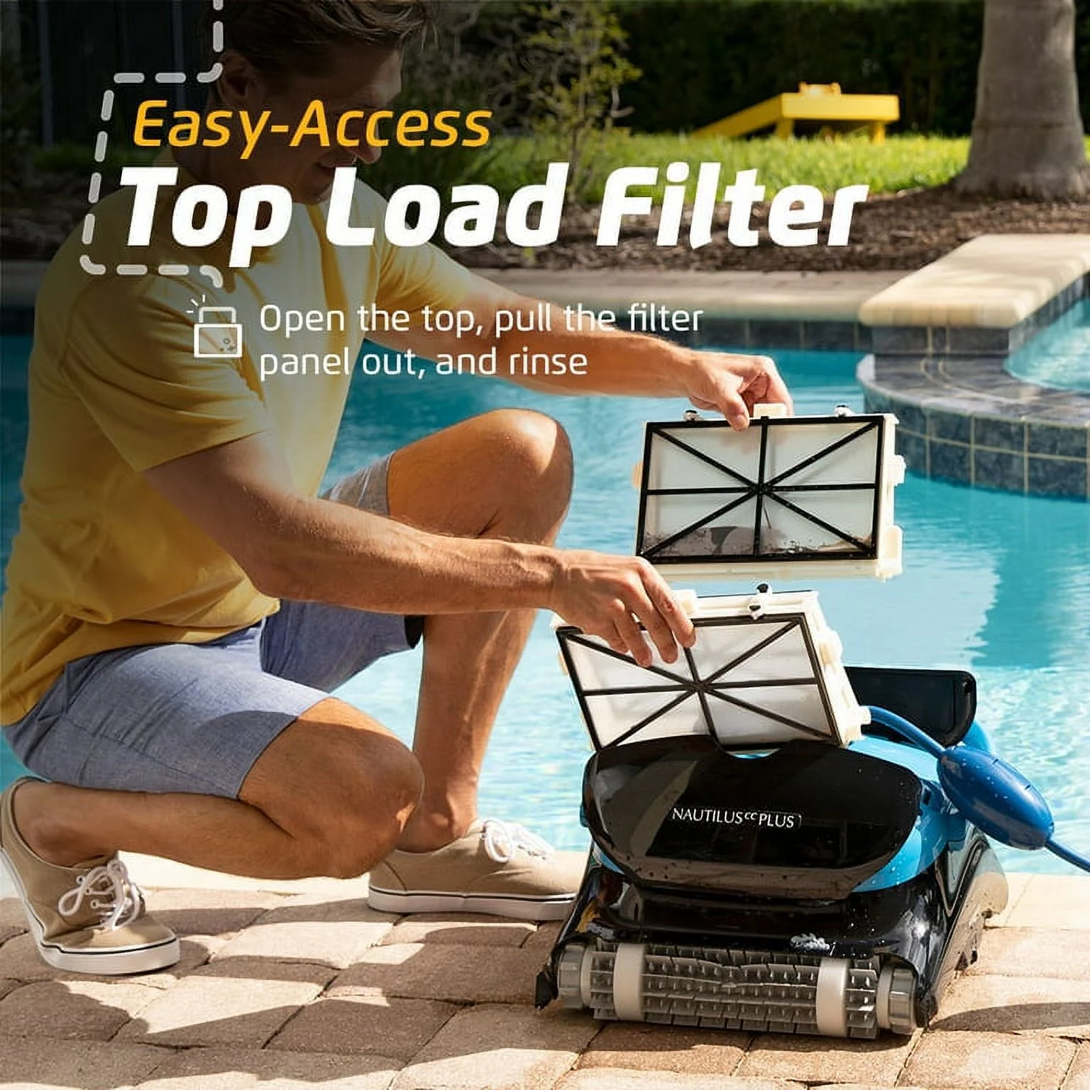 Dolphin Nautilus CC Plus Robotic Pool Cleaner with Ultra Fine Filter