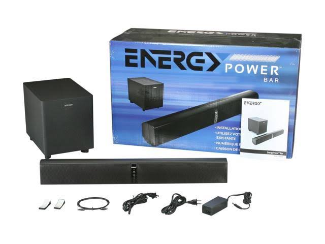 Energy Power Bar Soundbar with Wireless Subwoofer (Satin Black)