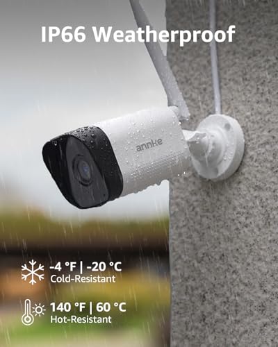 ANNKE 16CH 4K Wireless Security Camera System, Expandable 4K NVR with 4 X 8MP Outdoor Cameras, 2TB HDD, Dual-Band WiFi, Two-Way Talk, Human Detected, 24/7 All-Day Recording, IP66 Weatherproof, Alexa