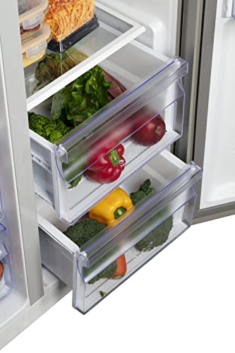 Hamilton Beach HBF1558 15.6 cu ft Counter Depth Full Size Refrigerator, Side Doors