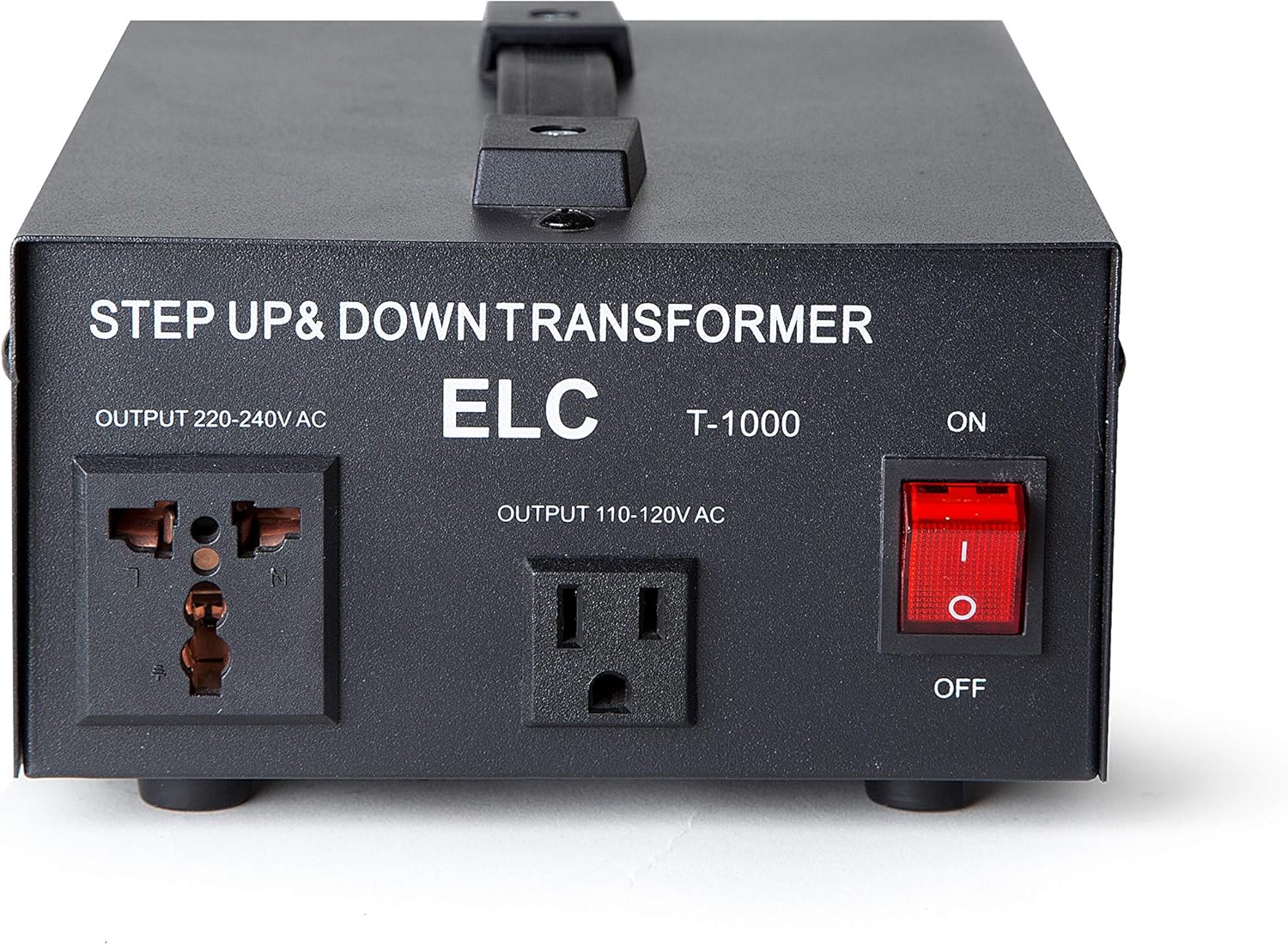 ELC T-5000 5000-Watt Voltage Converter Transformer - Step Up/Down - 110V/220V - Circuit Breaker Protection [3-Years Warranty]