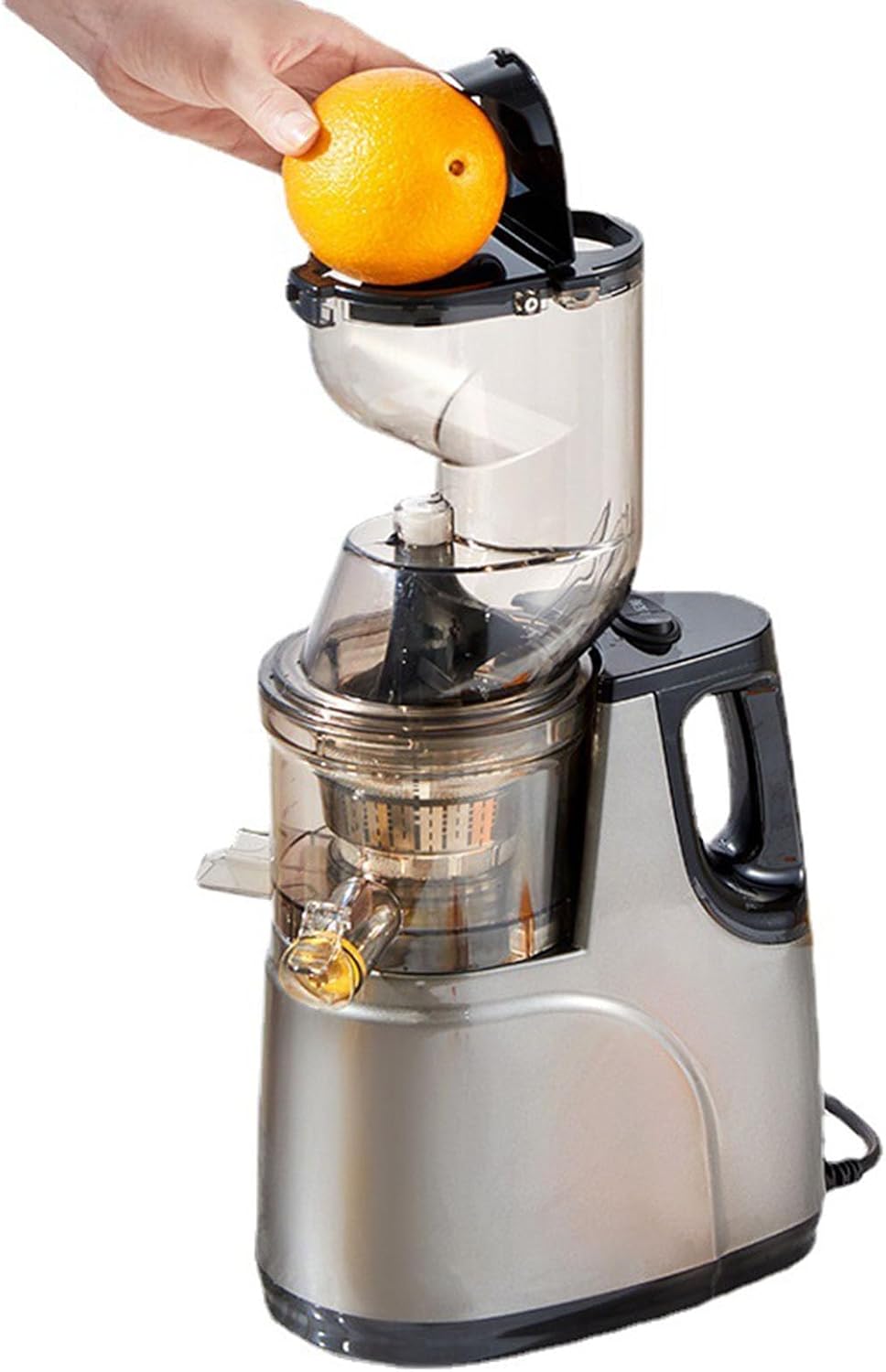 Electricity Juicer Machines Juice Separation, Small Home Portable Multifunctional Fruit and Vegetable Juicer,360-Degree Spiral Squeezing Juice is More Delicate