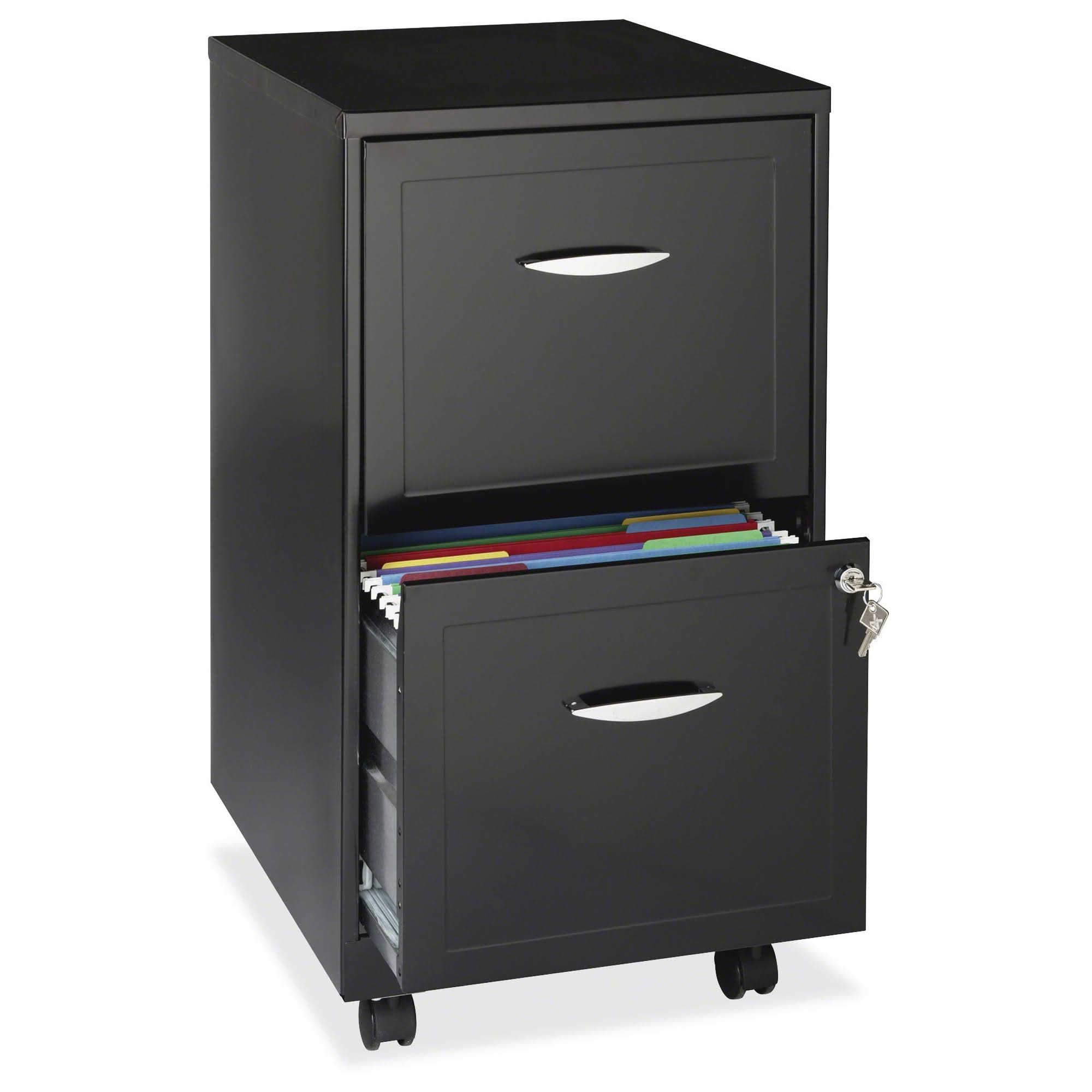 Hirsh 2-Drawer Soho Mobile File Cabinet 18-inch Black