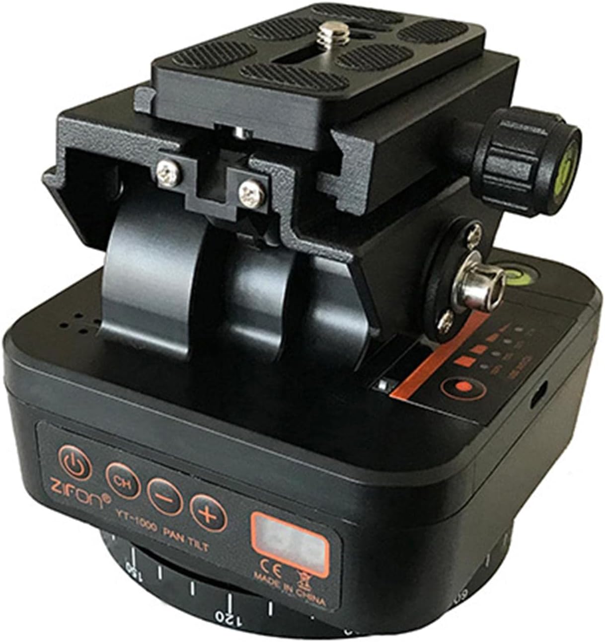Homyl Motorized Panoramic Tripod Head with Variable Speed, Time and Direction- Perfect DSLR Cameras Smartphone Timelapse Rotator