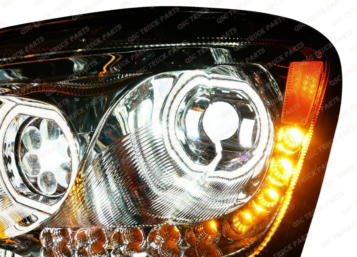 QSC Full LED Performance Headlight Assembly Left Right for Peterbilt 579 587