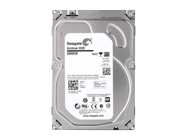 Seagate ST5000AS0011 5 TB 3.5x22 Internal Hard Drive SATA