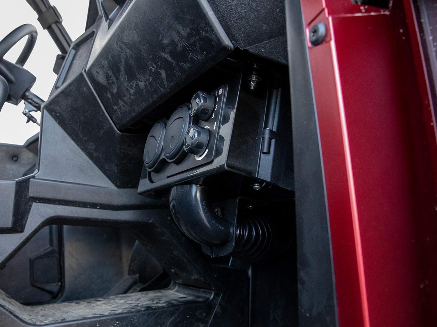 SuperATV Cab Heater for 2016-2018 Polaris General | 2017-2018 Polaris General 4 | Built-in Shutoff Valve | 3.4 Amps at 13.7 Volts | Includes Defrost Hoses and Vents | Capable of 14,600 BTU at 135 CFM