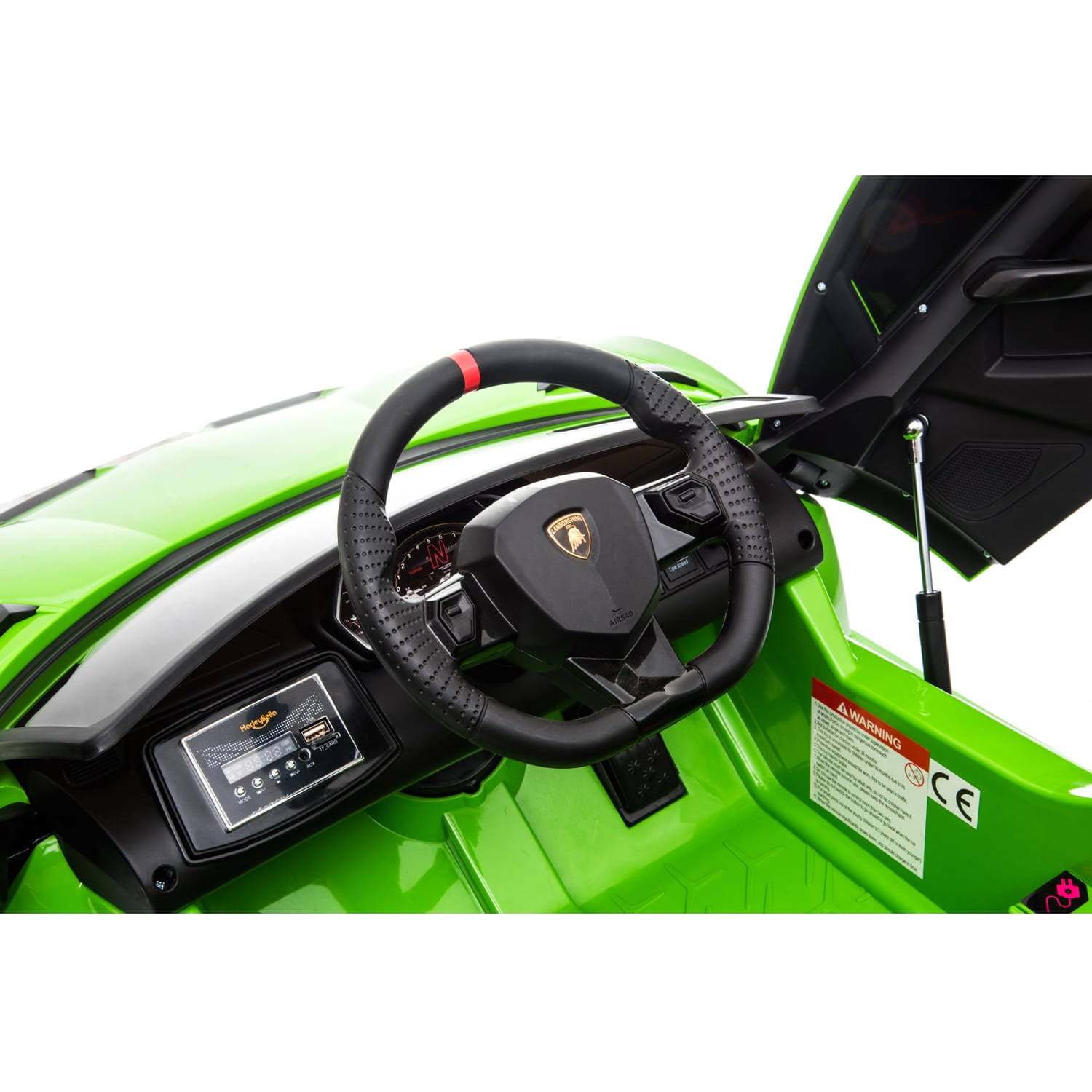 12V Kids Ride on Car Lamborghini Aventador SVJ Green