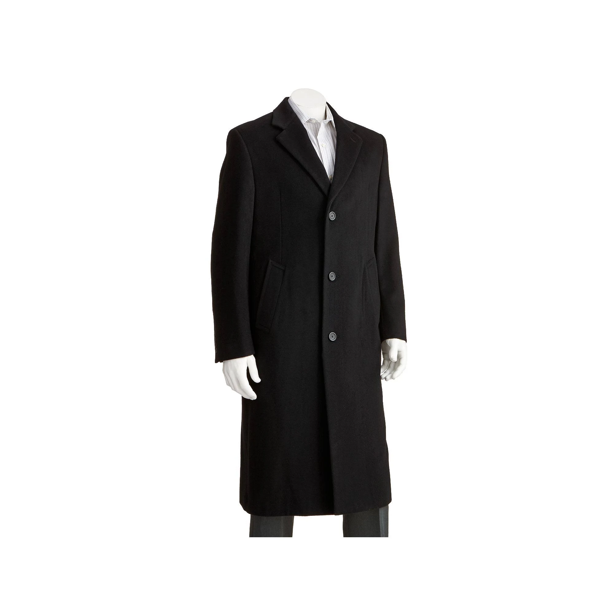 Jean-Paul Germain Sander Topcoat, Men&s, Size: 56, Black