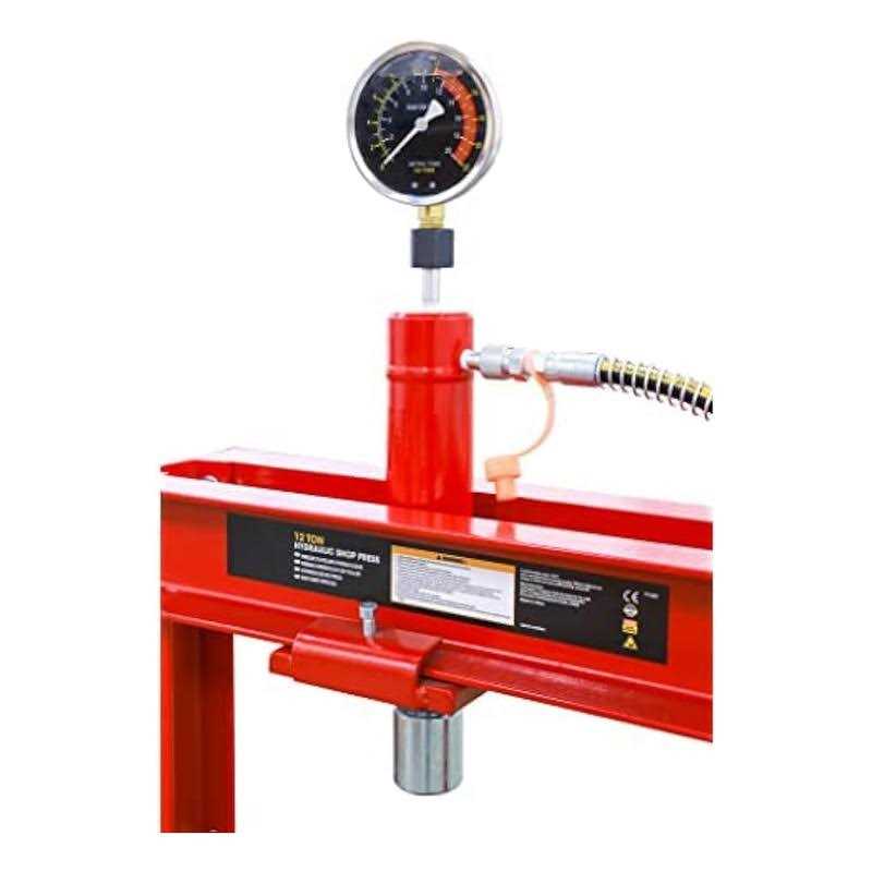 Big Red 12-Ton Low-Profile Shop Press with Stamping Plates - Shop Hardware Tools Online Store