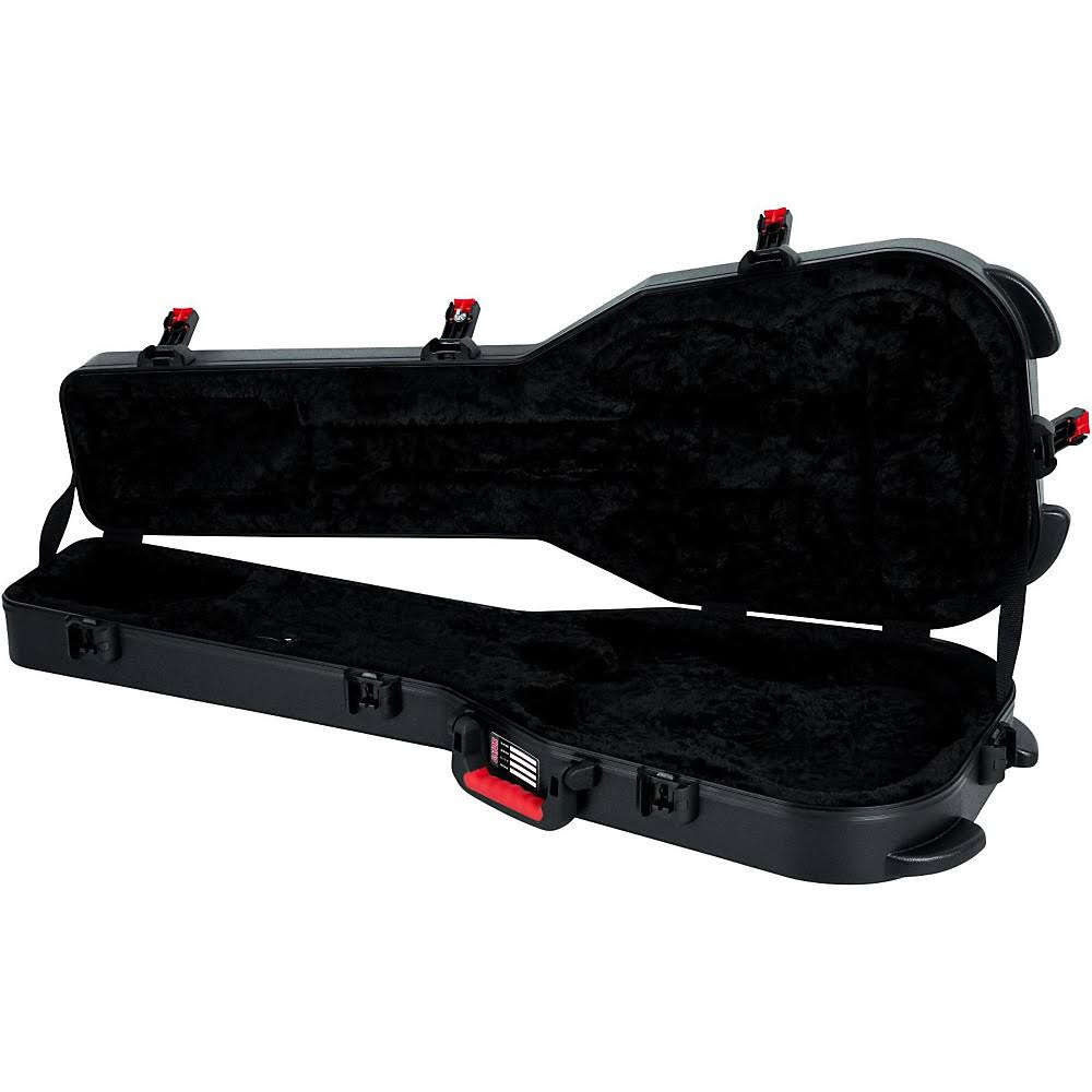 Gator Flight Pro TSA Series ATA Molded Gibson SG Guitar Case Black Red