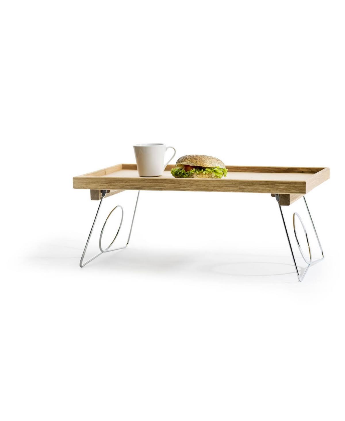 Sagaform Oak Bed Tray with Folding Legs