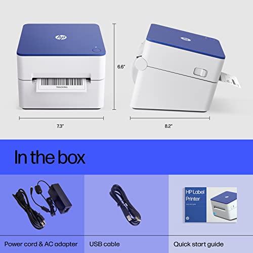 HP Shipping Label Printer, 4x6 Commercial Grade Direct Thermal, Compact & Easy-to-use, High-Speed 203 DPI Printer, Barcode Printer, Compatible with Amazon, UPS, Shopify, Etsy, Ebay, ShipStation & More
