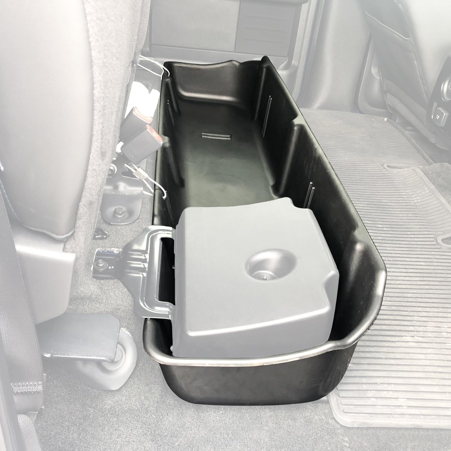 Red Hound Auto Under Seat Storage Box Compatible with F150 Ford F-150 SuperCrew Crew Cab 2009-2014 Underseat System (Only fits SuperCrew Cab, Will not fit Vehicles with OEM subwoofers)