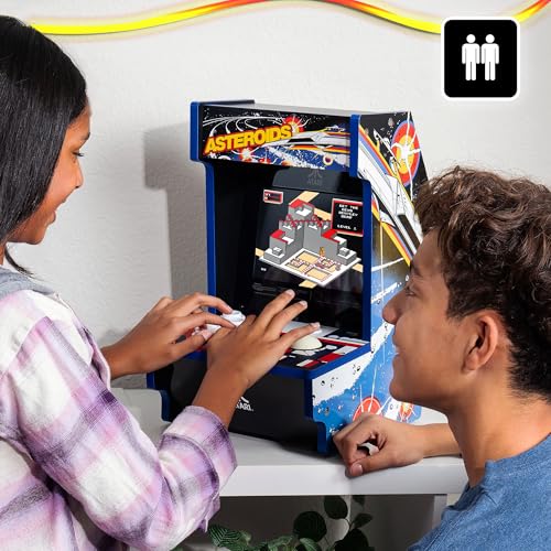 Arcade Classics - WWE Counter Series Game Machine, 4 Games, 8" Liquid Crystal Screen - Mini Cabinet, Portable Gaming, Retro, Countertop Console, Basement Decoration, Man Cave