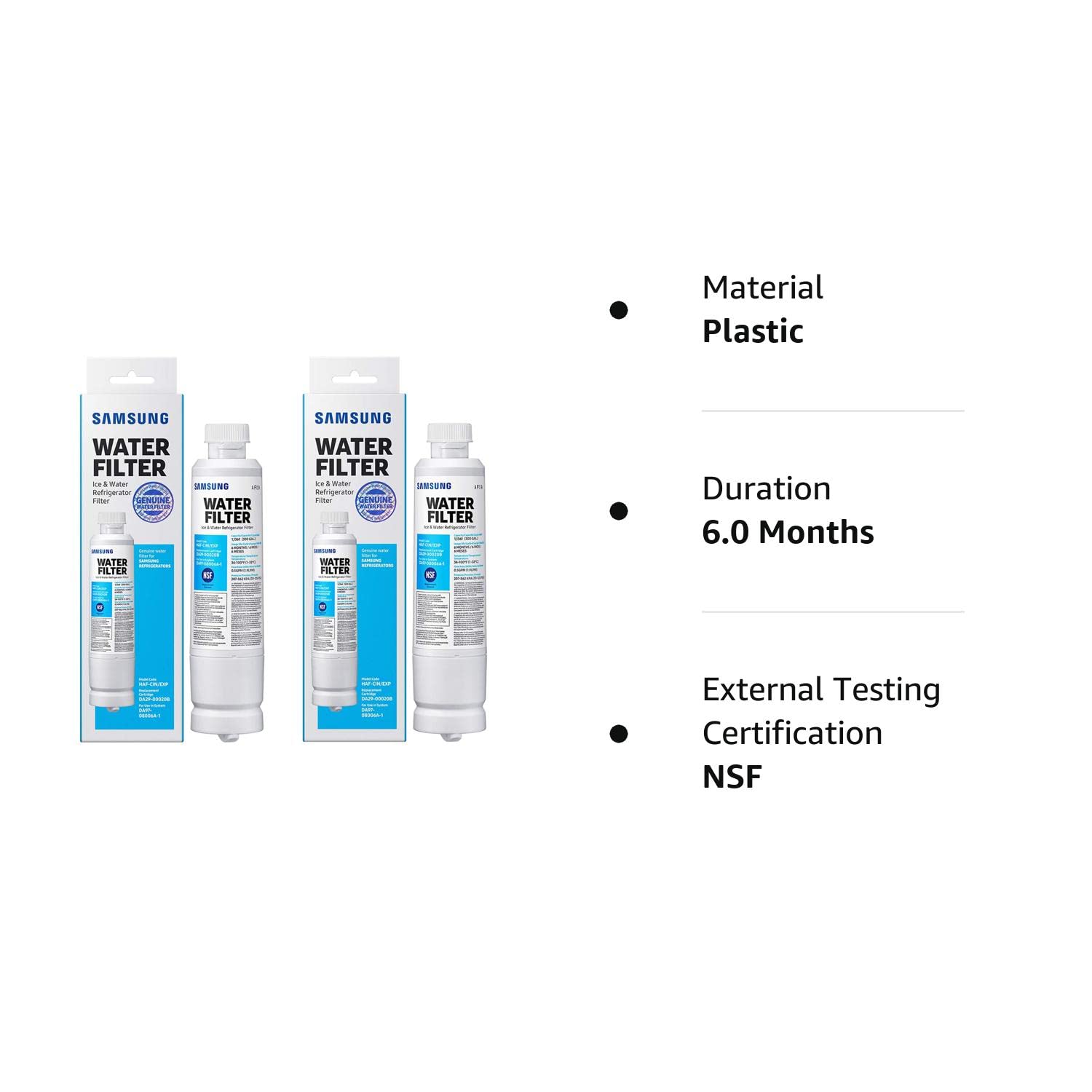 Replacement Water Filter for Samsung DA-97-08006A Refrigerator Water Filter