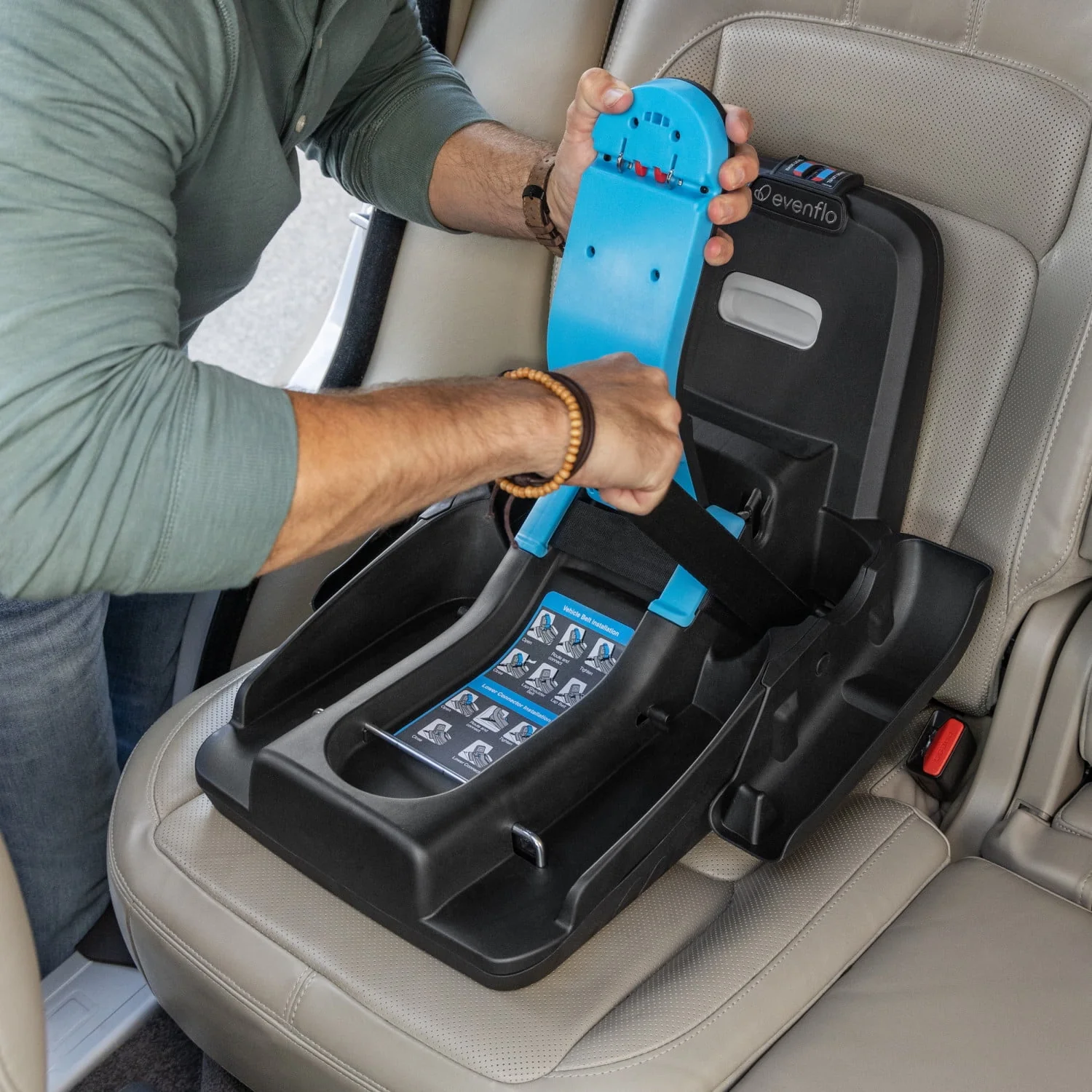 Evenflo Shyft DualRide Infant Car Seat and Stroller Combo (Beaufort Black), Unisex