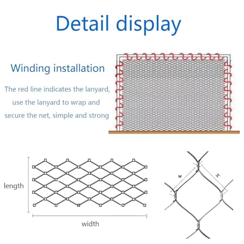 Durable Deer Fencing Net Animal Poultry Barrier Fence 2mm Wire Diameter Safety for Garden, Farm, Customizable (Size:1x40m/3.28x131.2ft)