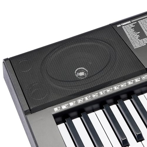 Amazon Basics Electric Keyboard 88-Keys, Semi-Weighted Digital Piano For Performance with Sustain Pedal, Power Supply, 2 Speakers, Lesson Mode, Black