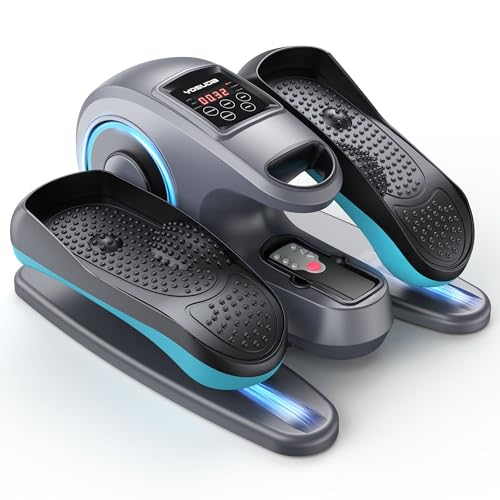 YOSUDA Under Desk Elliptical Electric,Ellipse Leg Exerciser for Seniors,Fully Assembled Seated Pedal Exerciser with Remote Control with Free Footstraps & 10 Adjustable Speeds