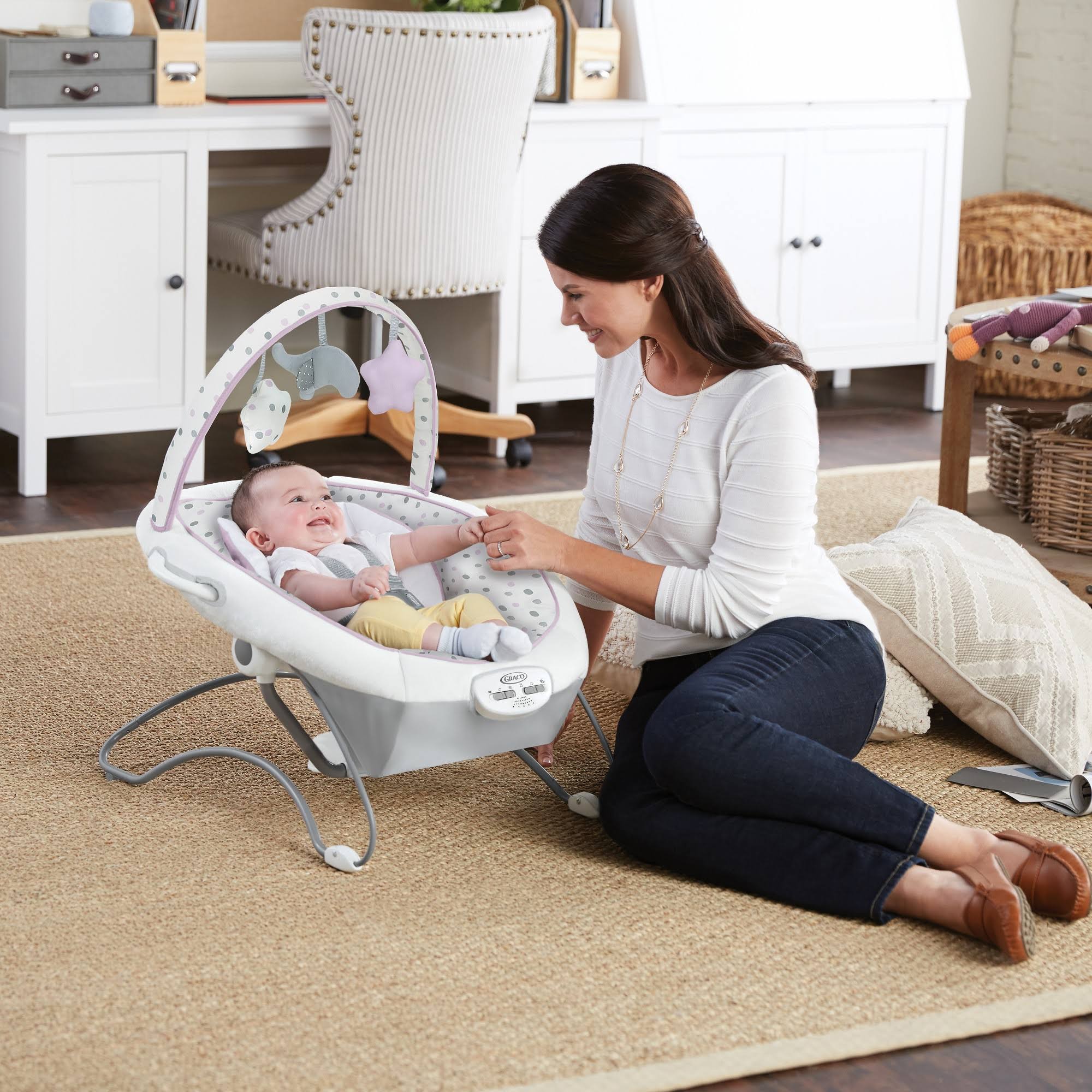 Graco Duet Sway LX Baby Swing with Portable Bouncer Camila